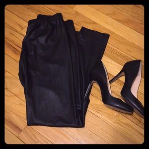 Pleather leggings